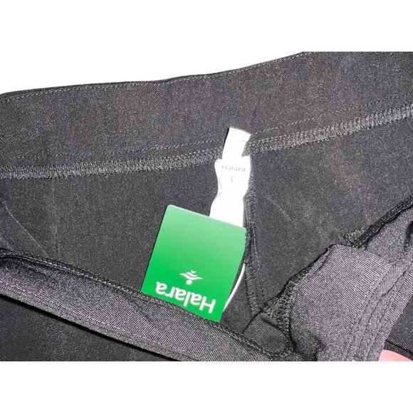 Halara High Waisted Straight Leg Drawstring Plicated Zipper Pocket Work Pants Sz - Picture 4 of 9